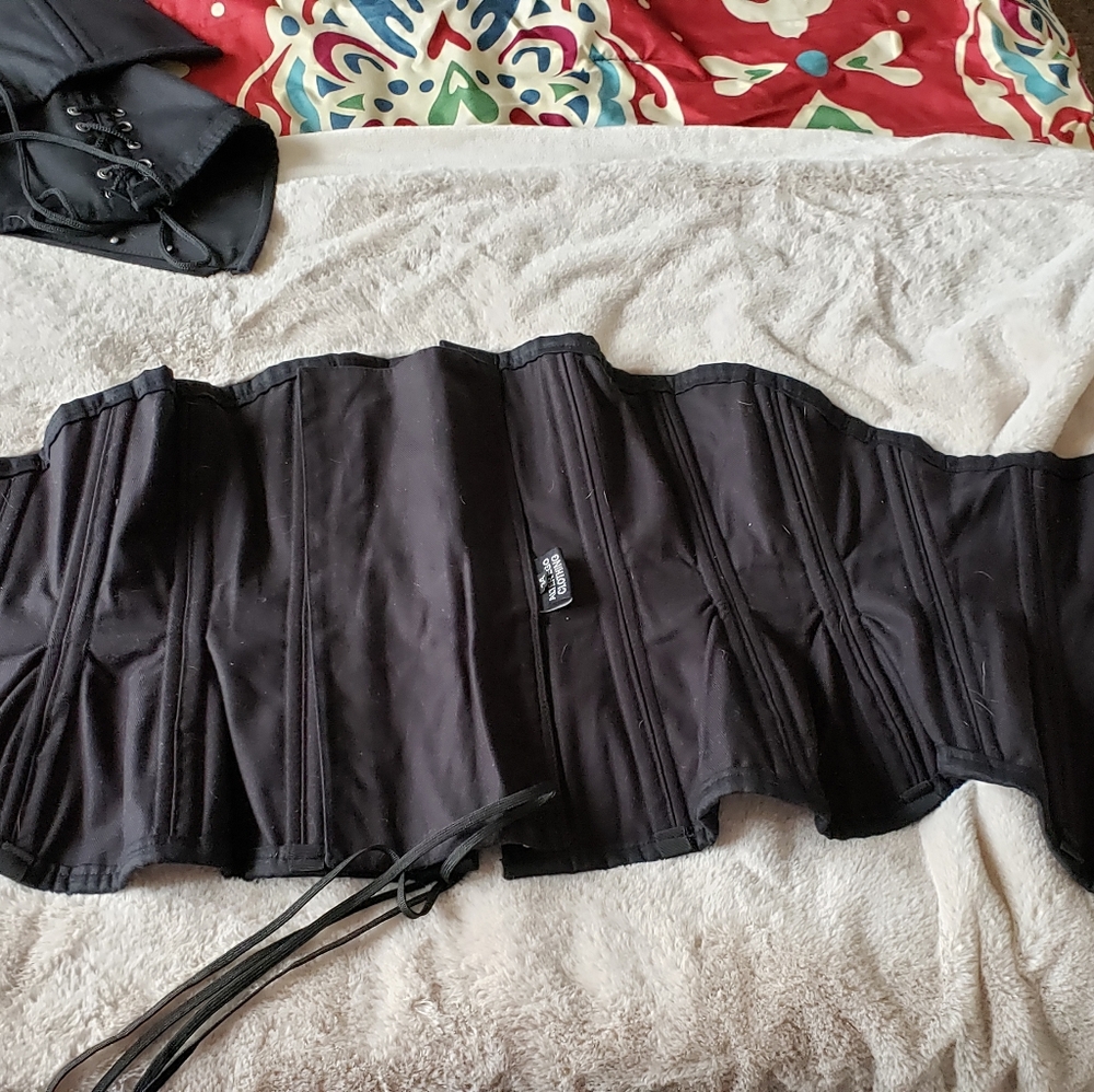 Steel boned waist trainer/corset